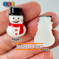 Winter Snowman Hat Christmas Holiday Flatback Cabochons Decoden Charm 10 Pcs Playcode3 Llc