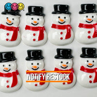 Winter Snowman Hat Christmas Holiday Flatback Cabochons Decoden Charm 10 Pcs Playcode3 Llc