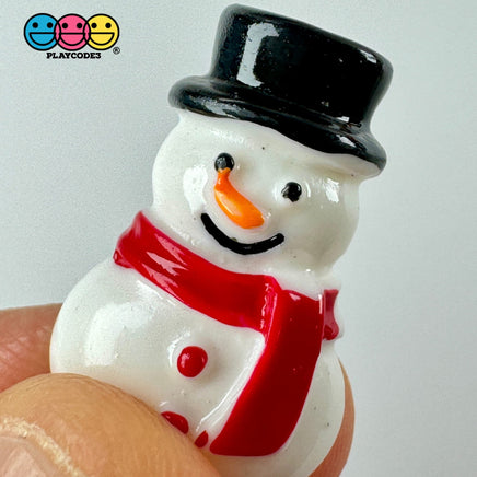 Winter Snowman Hat Christmas Holiday Flatback Cabochons Decoden Charm 10 Pcs Playcode3 Llc