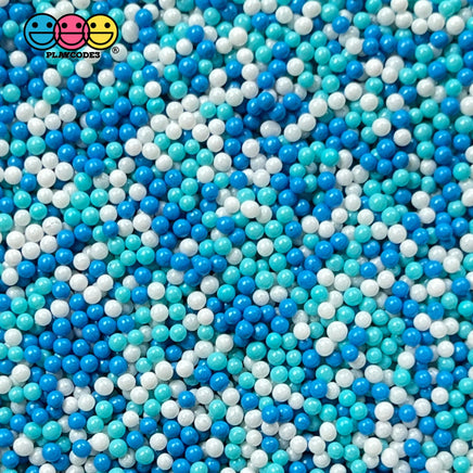 Winter Wonderland Christmas Mix Nonpareil Glass 1.9Mm Beads Caviar Faux Sprinkles Decoden 20 Grams
