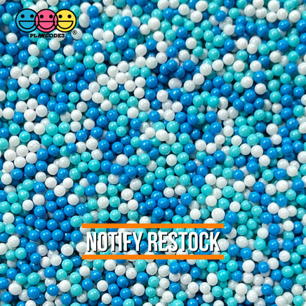 Winter Wonderland Christmas Mix Nonpareil Glass 1.9Mm Beads Caviar Faux Sprinkles Decoden 20 Grams