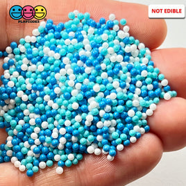 Winter Wonderland Christmas Mix Nonpareil Glass 1.9Mm Beads Caviar Faux Sprinkles Decoden Bead