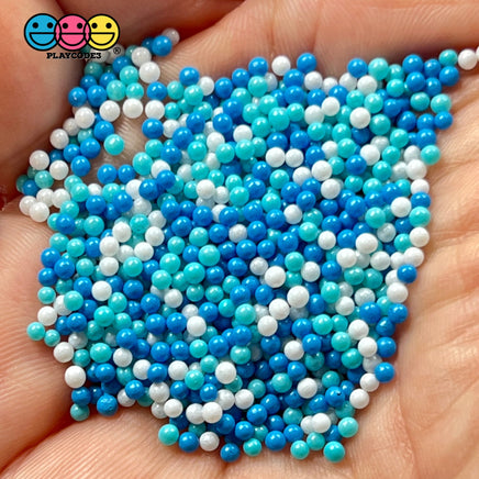Winter Wonderland Christmas Mix Nonpareil Glass 1.9Mm Beads Caviar Faux Sprinkles Decoden Bead