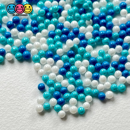 Winter Wonderland Christmas Mix Nonpareil Glass 1.9Mm Beads Caviar Faux Sprinkles Decoden Bead
