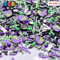 Witches Bone Brew Cauldron Eyes Bats Beads Fimo Mix Fake Clay Sprinkles Halloween 20 Grams Sprinkle