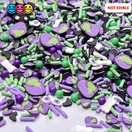 Witches Bone Brew Cauldron Eyes Bats Beads Fimo Mix Fake Clay Sprinkles Halloween 20 Grams Sprinkle