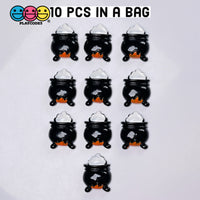 Witches Cauldron Flatback Charm Halloween Charms Cabochons 10 Pcs