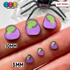 Witches Cauldron Green Goop Brew Fimo Slices Halloween Theme Fake Clay Sprinkles 10/5Mm Sprinkle