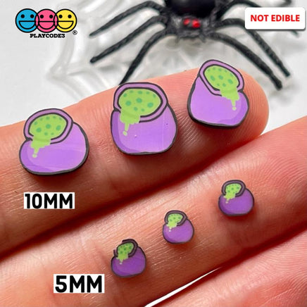 Witches Cauldron Green Goop Brew Fimo Slices Halloween Theme Fake Clay Sprinkles 10/5Mm Sprinkle
