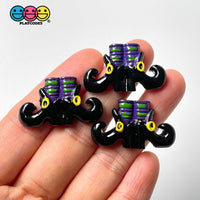 Witches Feet Flatback Witch Legs Shoes Charm Halloween Cabochons 10 Pcs Playcode3 Llc