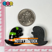 Witches Hat Flatback Witch Hats Charm Halloween Cabochons 10 Pcs