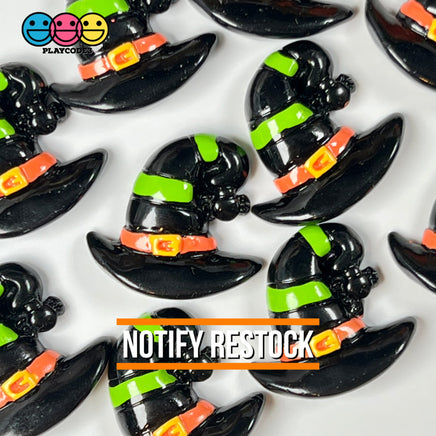 Witches Hat Flatback Witch Hats Charm Halloween Cabochons 10 Pcs