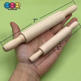 Wooden Rolling Pins Mini Wood Woodcraft Cabochon