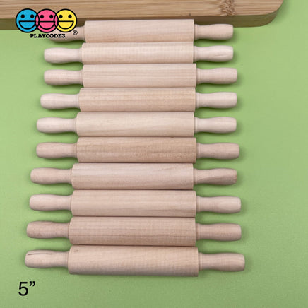 Wooden Rolling Pins Mini Wood Woodcraft Cabochon