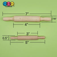Wooden Rolling Pins Mini Wood Woodcraft Cabochon