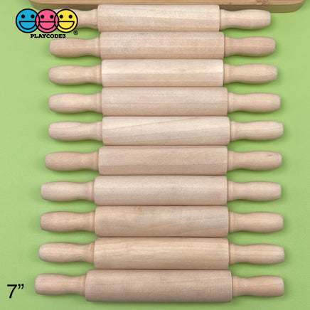 Wooden Rolling Pins Mini Wood Woodcraft Cabochon