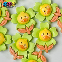 Yellow Chick Flower Easter Flat Back Charms Cabochons Decoden Charm 10 Pcs Playcode3 Llc