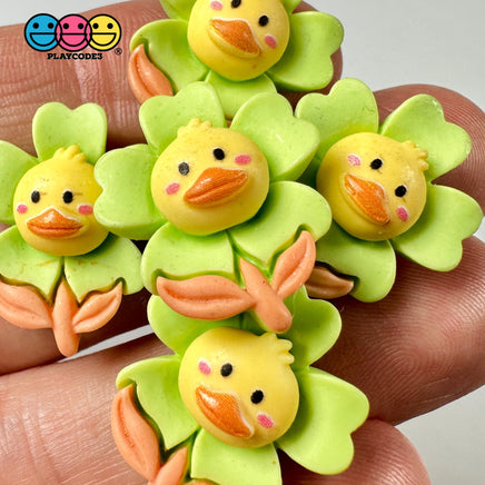 Yellow Chick Flower Easter Flat Back Charms Cabochons Decoden Charm 10 Pcs Playcode3 Llc