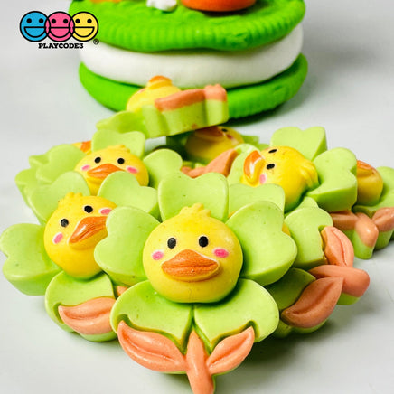 Yellow Chick Flower Easter Flat Back Charms Cabochons Decoden Charm 10 Pcs Playcode3 Llc