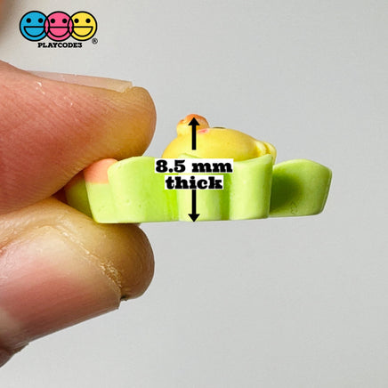 Yellow Chick Flower Easter Flat Back Charms Cabochons Decoden Charm 10 Pcs Playcode3 Llc