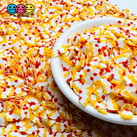 Yellow Cupcake Brithday Cake 5Mm Fake Clay Sprinkles Decoden Fimo Jimmies Sprinkle