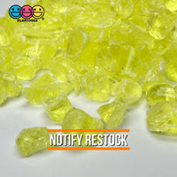Yellow Silica Acrylic Sand 100 Grams Slime Filler Fake Lava Rock Candy Sprinkle