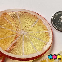 Slice Fruit BENDABLE Charms Faux Fruits Slices Orange Lemon Lime Slices Decoden Fake Food 10pcs