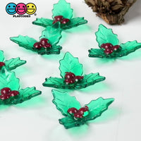 Mistletoe Mini Transparent Charm Christmas Resin Home Décor Accessories Cabochons 10pcs
