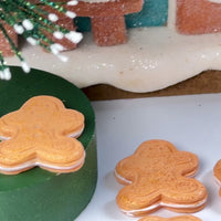 Gingerbread Man with Cream Filling Cookie Charm Christmas Cookies Cabochons 10 pcs