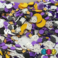 Ghosts Night Out Fimo Mix Fake Clay Sprinkles Halloween Stars Moon Funfetti