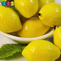 Lemons Whole Mini Imitation Fake Food Life Like Plastic Small Lemon 5 pcs