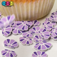 Sea Shells Purple 10mm Fake Clay Sprinkles Fimo Decoden Jimmies Funfetti