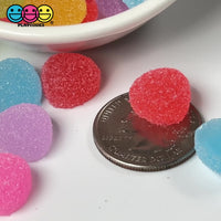 Gumdrops Fake Candy Gummy Sugar Coated Gum Drops 6 Colors Realistic Fake Charms Candies 24 pcs