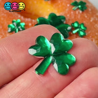 St. Patrick's Day Shamrock 3 Leaves Lucky 2 sizes Flatback Charms Cabochons Decoden Charm 10/20 pcs