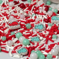 Christmas Mitten Mix Kawaii Face Fimo Snowflake Beads Fake Clay Sprinkles