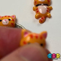 Kitten Mini Charm Kitty Cat Kawaii Plastic Cabochons Cats Decoden 10 pcs