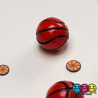 Basketball & Soccer Ball 3D Mini Charms Cabochons Football Decoden Plastic Resin 10 pcs