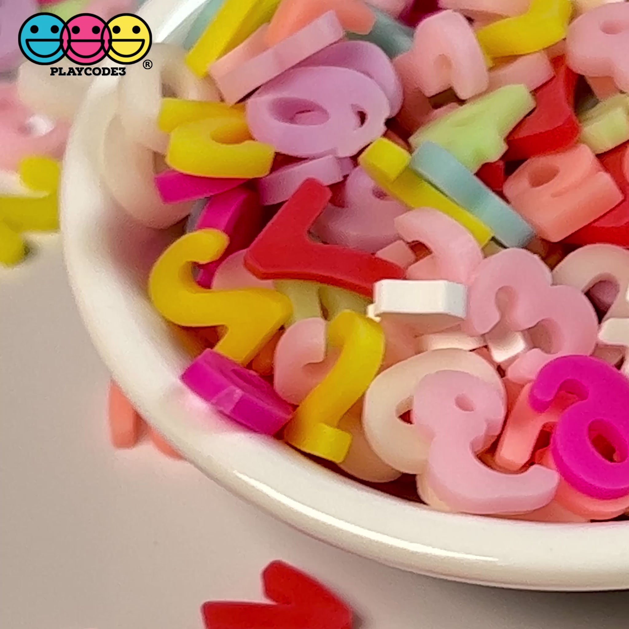 5MM Round Letters Polymer Clay Sprinkles Mix (NOT EDIBLE) D32-21
