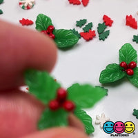 Mistletoe Mini Flatback Charm Christmas Resin Home Décor Accessories Cabochons 10pcs