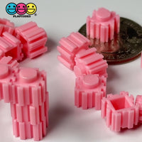 Pink Micro Diamond Building Blocks Crunchy Slime Crunch 200 pcs