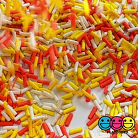 Candy Corn Mix Faux Sprinkles Fake Sprinkle Halloween Decoden Funfetti 5mm
