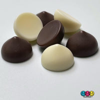 Chocolate Chips Mini Drops White Chocolates Chip Fake Food Realistic Charm Cabochons 25/100 pcs