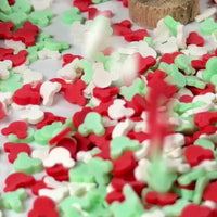 Mickey Christmas Mix Red White Green Fimo Fake Polymer Clay Sprinkles Jimmies Funfetti