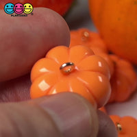 Pumpkin with Hooks Mini Charms Halloween Thanksgiving Cabochons Decoden 10 pcs