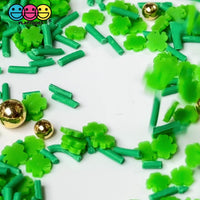 Shamrock Golden Bead Mix Saint Patrick's Day Fake Sprinkle Confetti Funfetti