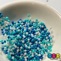 Winter Wonderland Christmas Mix Nonpareil Glass 1.9mm Beads Caviar Faux Sprinkles Decoden