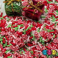 Christmas Peppermint Fake Sprinkles Mixed Faux Sprinkle Decoden Holiday Mixes