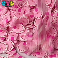 Gingerbread House Pink Fimo Slices Polymer Clay Fake Sprinkles Christmas Funfetti 10/5 mm