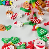 Rudolph's Christmas Dream Mix Fimo Snowflake Santa Gingerbread Man Polymer Clay Fake Clay Sprinkles